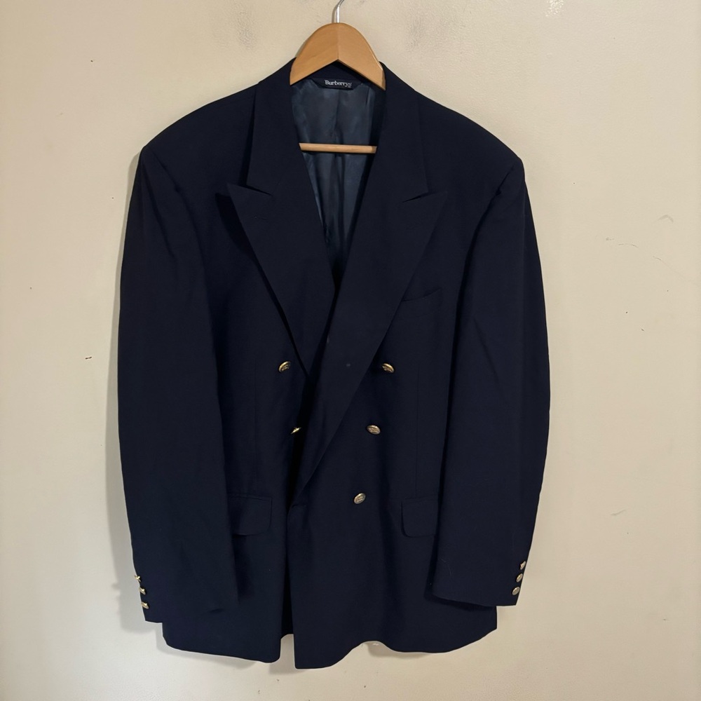 Burberry Midnight Blue Double-Breasted Blazer